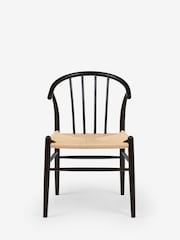 Jasper Conran London Set of 2 Black Bray Dining Chairs - Image 2 of 6