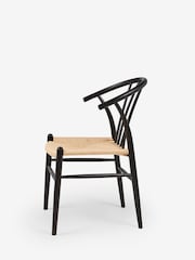 Jasper Conran London Set of 2 Black Bray Dining Chairs - Image 3 of 6