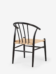 Jasper Conran London Set of 2 Black Bray Dining Chairs - Image 4 of 6