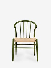 Jasper Conran London Set of 2 Green Bray Dining Chairs - Image 2 of 6