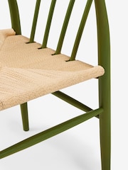 Jasper Conran London Set of 2 Green Bray Dining Chairs - Image 6 of 6