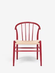 Jasper Conran London Set of 2 Red Bray Dining Chairs - Image 2 of 5