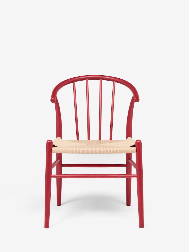 Jasper Conran London Set of 2 Red Bray Dining Chairs - Image 2 of 5