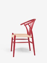 Jasper Conran London Set of 2 Red Bray Dining Chairs - Image 3 of 5