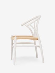 Jasper Conran London Set of 2 White Bray Dining Chairs - Image 3 of 6