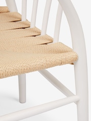 Jasper Conran London Set of 2 White Bray Dining Chairs - Image 6 of 6