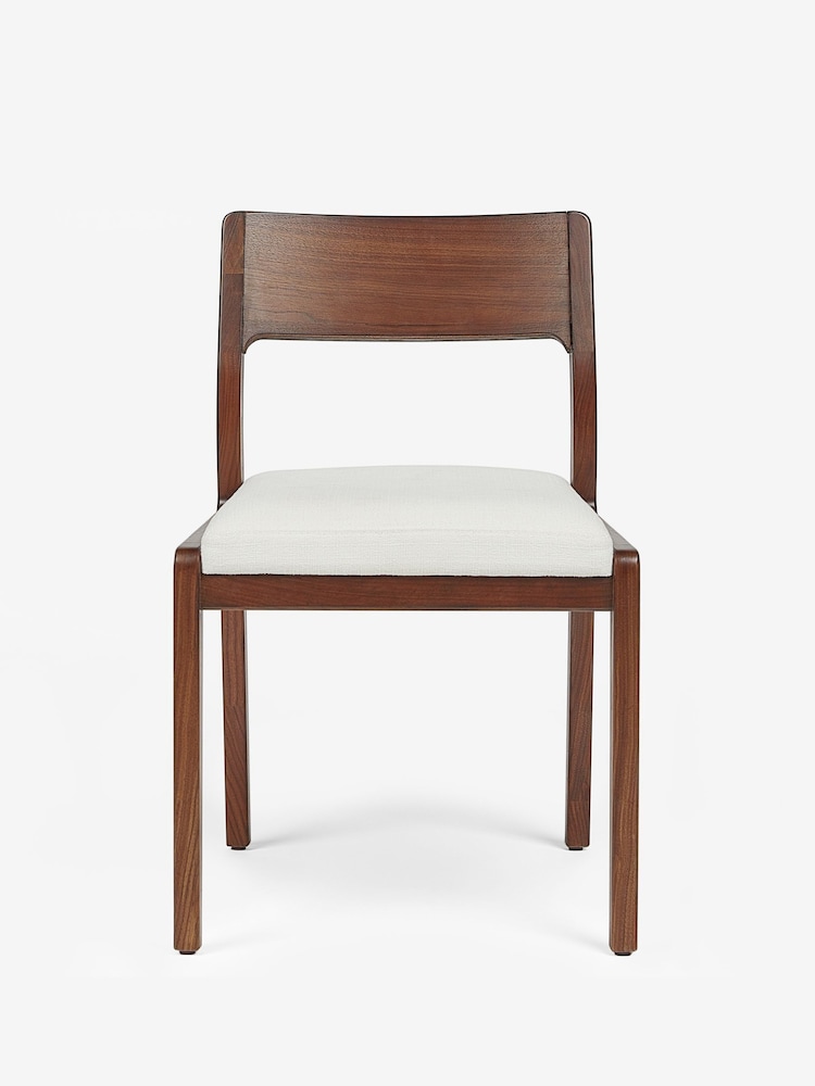 Jasper Conran London Set of 2 Natural Belgrave Dining Chairs - Image 2 of 6