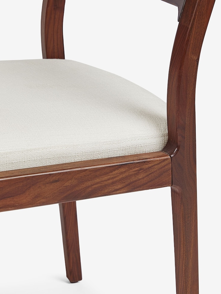 Jasper Conran London Set of 2 Natural Belgrave Dining Chairs - Image 6 of 6