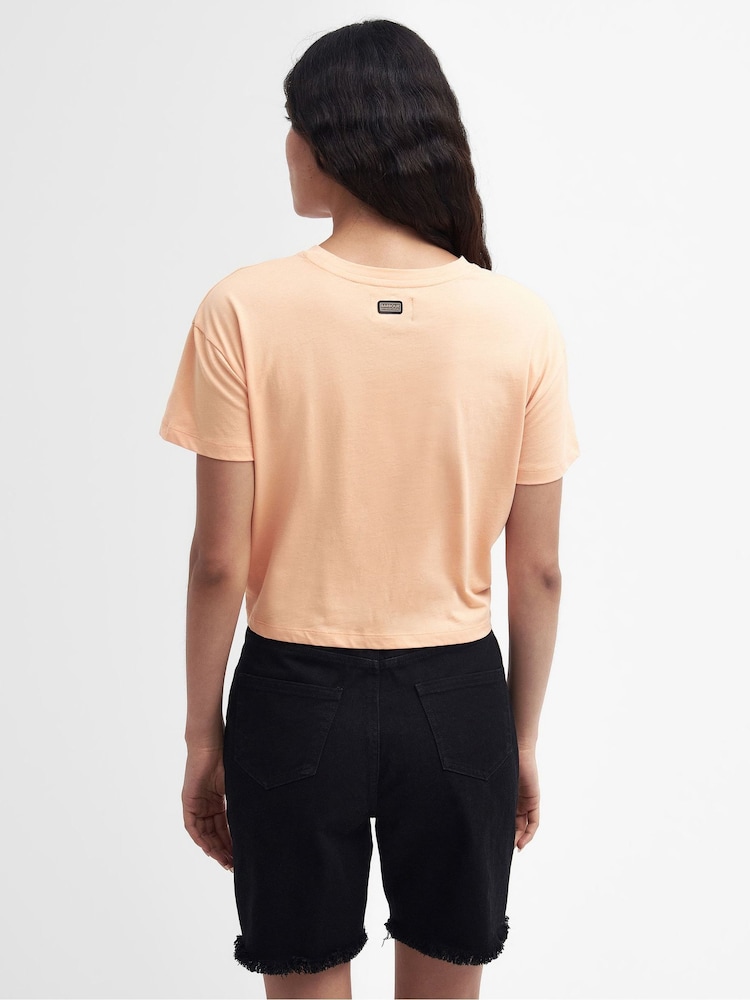 Barbour® International Soules Tie Front 100% Cotton T-Shirt - Image 2 of 7