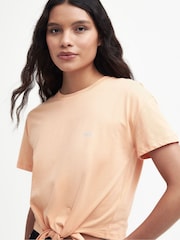 Barbour® International Soules Tie Front 100% Cotton T-Shirt - Image 4 of 7