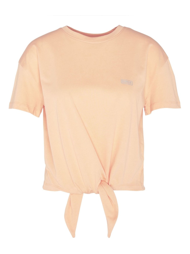 Barbour® International Soules Tie Front 100% Cotton T-Shirt - Image 7 of 7