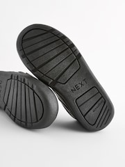 Black Wide Fit (G) Minecraft Elastic Lace School Shoes - Image 3 of 5