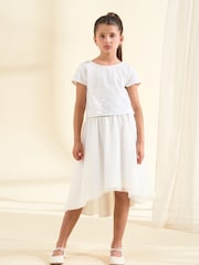 Angel & Rocket White Sequin Leonie Top & Skirt Set - Image 4 of 5