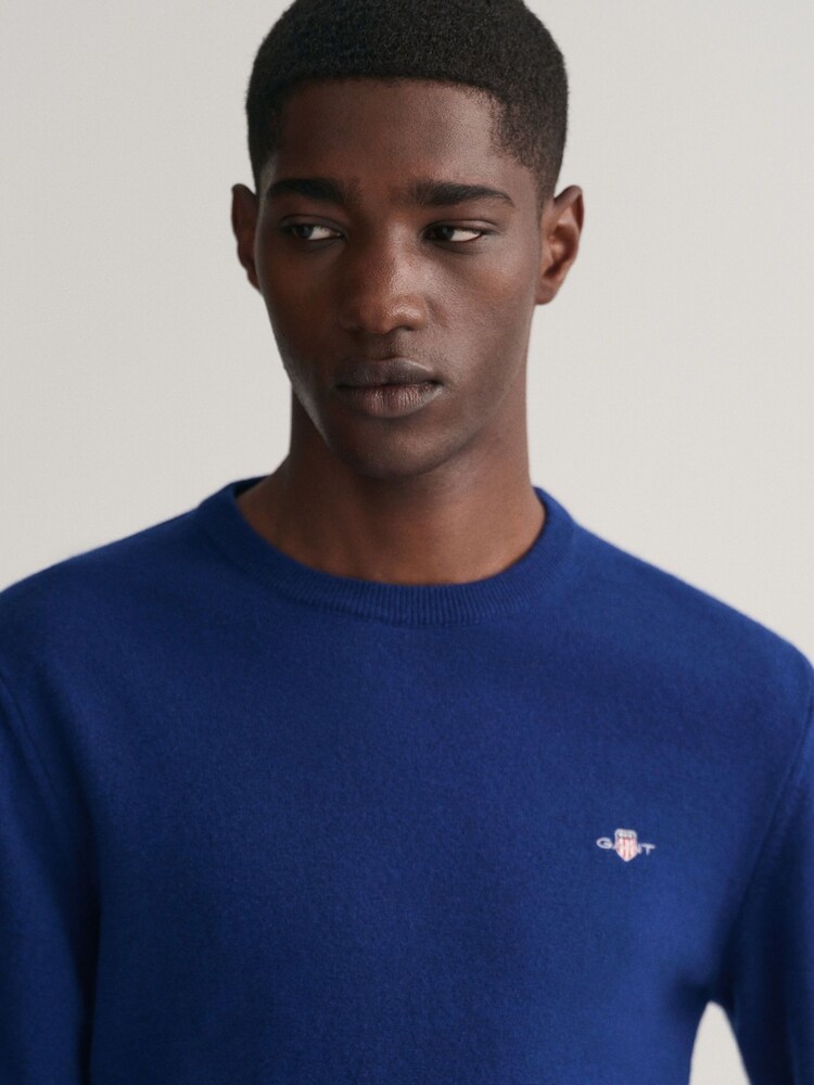 GANT Superfine Lambswool Crew Neck Jumper - Image 5 of 5