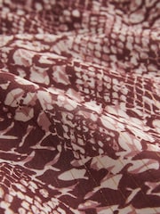 Pink Snake Print Sparkle Flutter Sleeve Mini Dress - Image 6 of 6