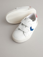White Wide Fit (G) Two Strap Touch Fastening Shoes - Image 3 of 6