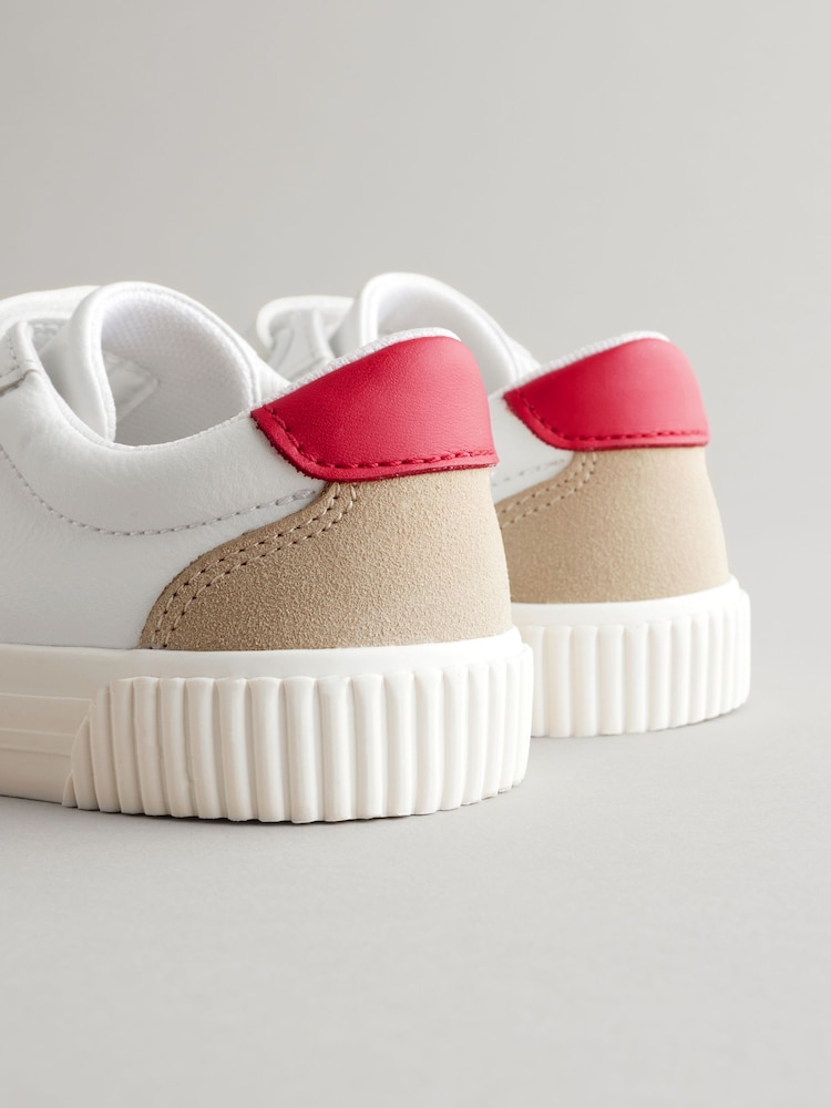 White Wide Fit (G) Two Strap Touch Fastening Shoes - Image 6 of 6