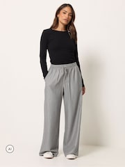 M&Co Petite Pinstripe Bukser med Vide bukseben - Bilde 1 av 6