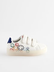 White Rainbow Happy Light-Up Trainers - Image 1 of 6