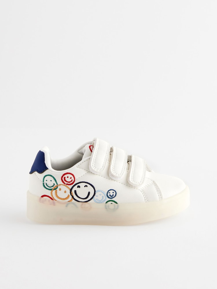 White Rainbow Happy Light-Up Trainers - Image 1 of 6