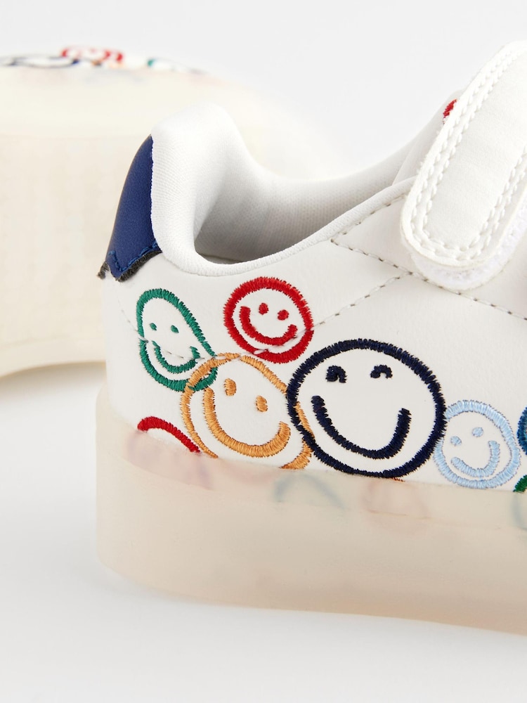 White Rainbow Happy Light-Up Trainers - Image 6 of 6