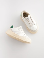 White Standard Fit (F) Elastic Lace Trainers - Image 10 of 10