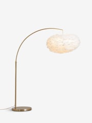 Lipsy White Feather Shade Arch Floor Lamp - Image 5 of 5