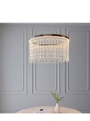 Gallery Home Chrome Arentia 1 Bulb Pendant Ceiling Light - Image 1 of 3