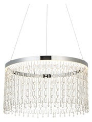 Gallery Home Chrome Arentia 1 Bulb Pendant Ceiling Light - Image 3 of 3