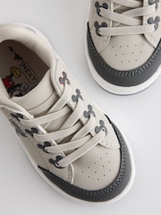 Neutral Elastic Lace Mickey Mouse Trainers - Image 3 of 5