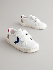 White Standard Fit (F) Two Strap Touch Fastening Shoes - Image 1 of 6