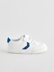 White Standard Fit (F) Touch Fastening Elastic Lace Trainers - Image 2 of 5