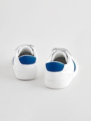 White Standard Fit (F) Touch Fastening Elastic Lace Trainers - Image 3 of 5