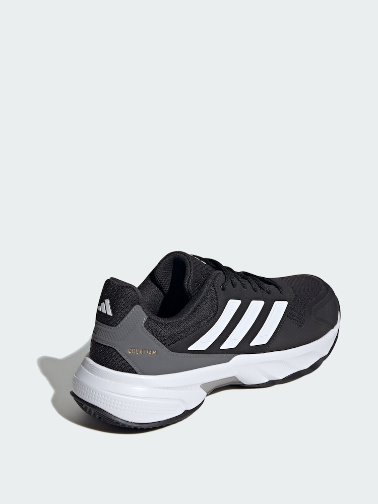 adidas Black Courtjam Control 3 Clay Tennis Shoes - Image 2 of 4 adidas Black Courtjam Control 3 Clay Tennis Shoes - Image 2 of 4