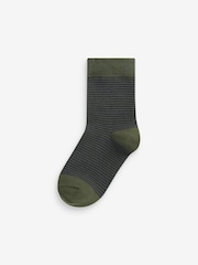 Multi Stripe Cotton Rich Socks 7 Pack - Image 2 of 8