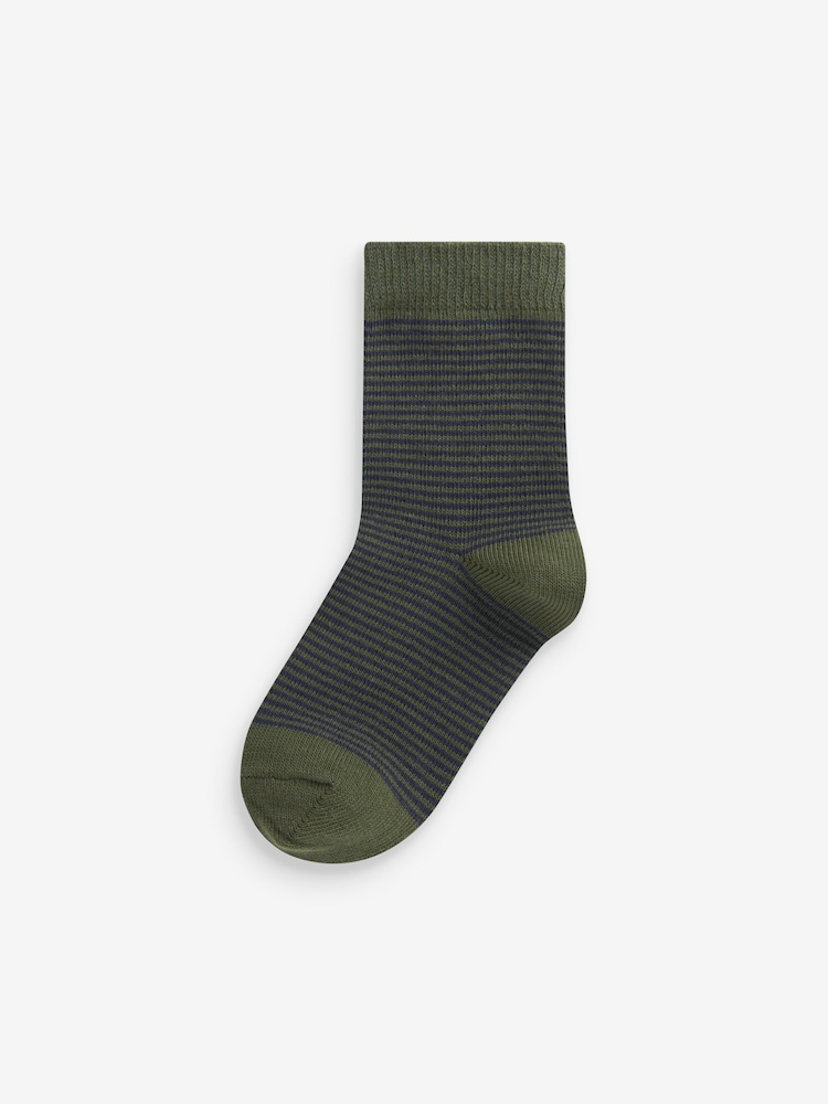 Multi Stripe Cotton Rich Socks 7 Pack - Image 2 of 8