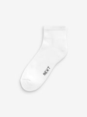 White 5 Pack Mid Trainer Socks - Image 2 of 3