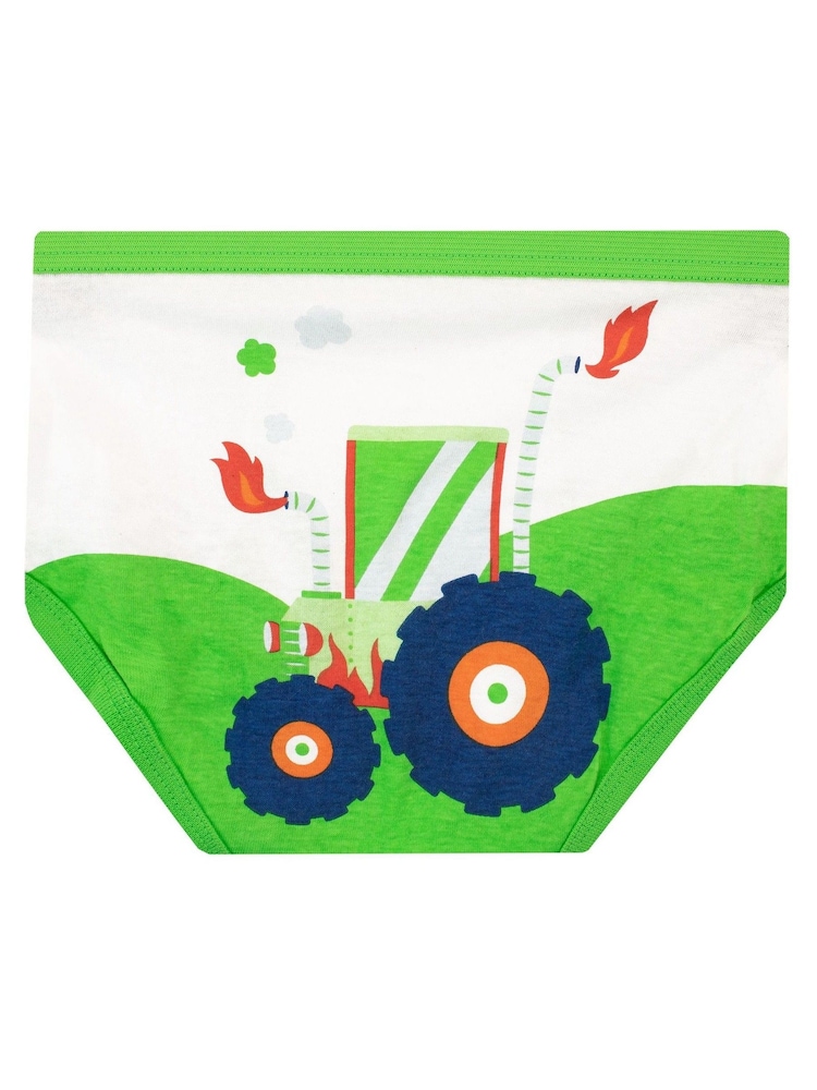 Harry Bear Multi Tractor 100% Cotton Underwears 5 Pack - Image 4 of 5