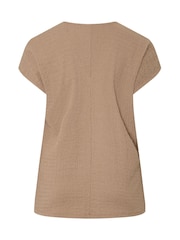Yours Curve Natural Textured Grown On T-Shirt - Image 6 of 6