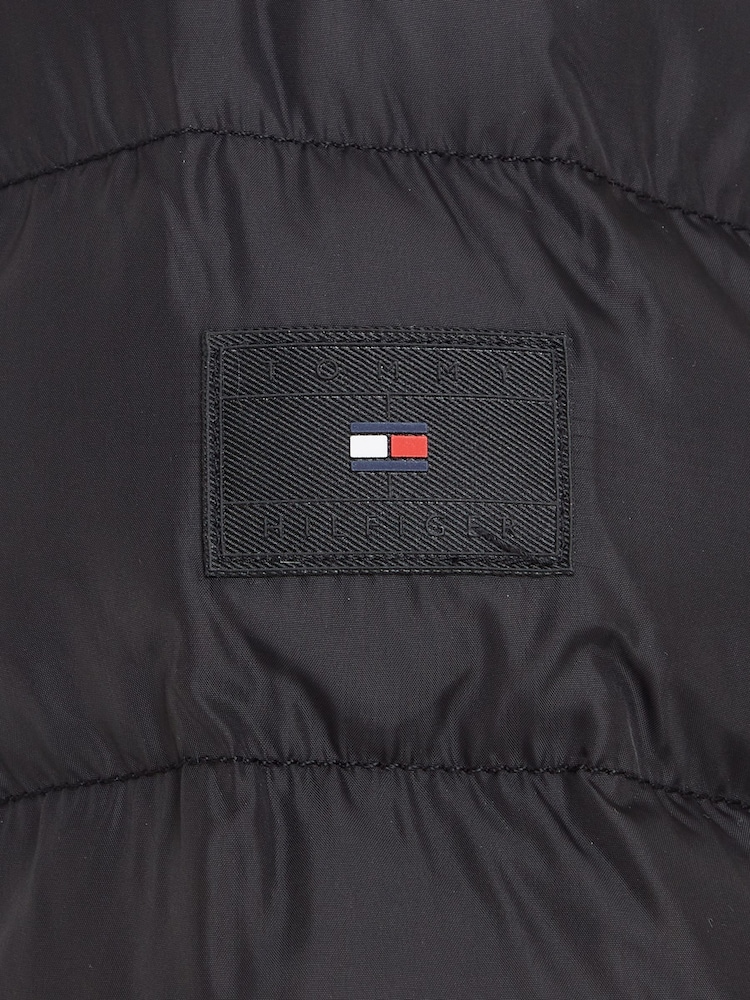 Tommy Hilfiger Black Girls Essential Down Faux Fur Hood Jacket - Image 6 of 6