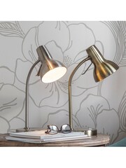 Gallery Home Silver Prairie USB Table Lamp - Image 4 of 6