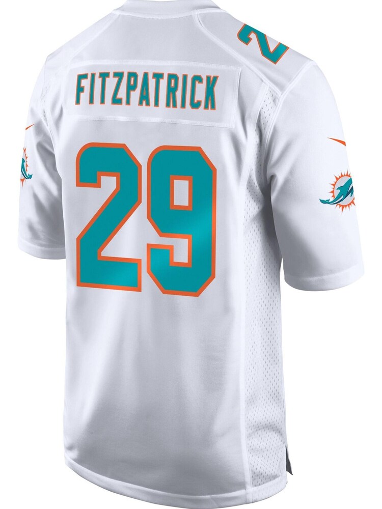 Nike White Miami Dolphins Road Game Jersey - Minkah Fitzpatrick - Image 3 of 3