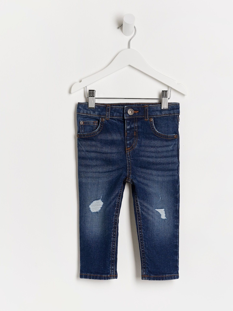 Dunkelblau - River Island – Skinny-Jeans für Jungen aus 100 % Baumwolle - Bild 1 von 3