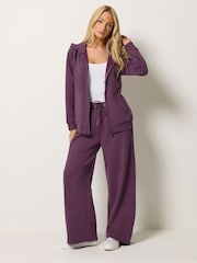 M&Co Purple Wide Leg Joggers - Image 4 of 6