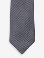 Grey Slim Twill Tie - Image 2 of 3