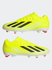 adidas Yellow Football X Crazyfast League Firm Ground Adult Boots - Image 6 of 13