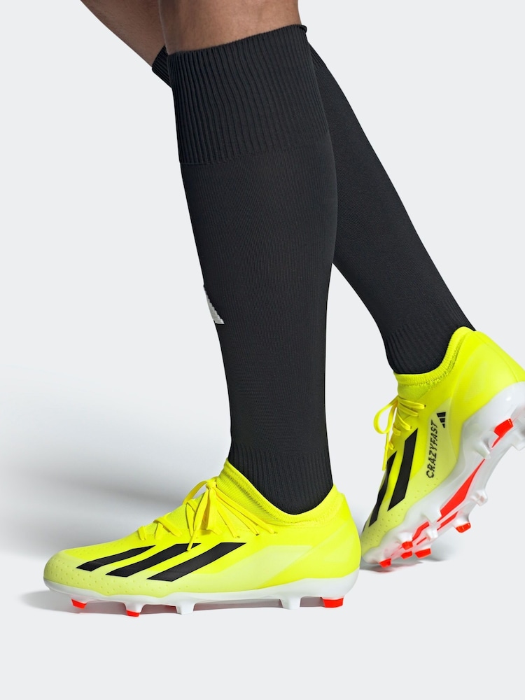 adidas Yellow Football X Crazyfast League Firm Ground Adult Boots - Image 13 of 13