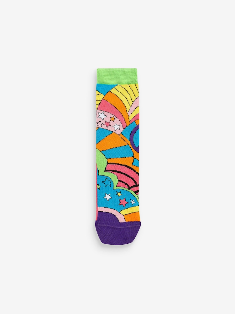 United Odd Socks Multi Floral Festival Hippy Go Lucky Floral Socks – 6 Individual Socks - Image 5 of 5