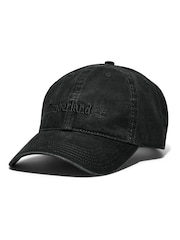 Timberland Cooper Hill 100% Cotton Canvas Black Baseball Hat - Image 1 of 2