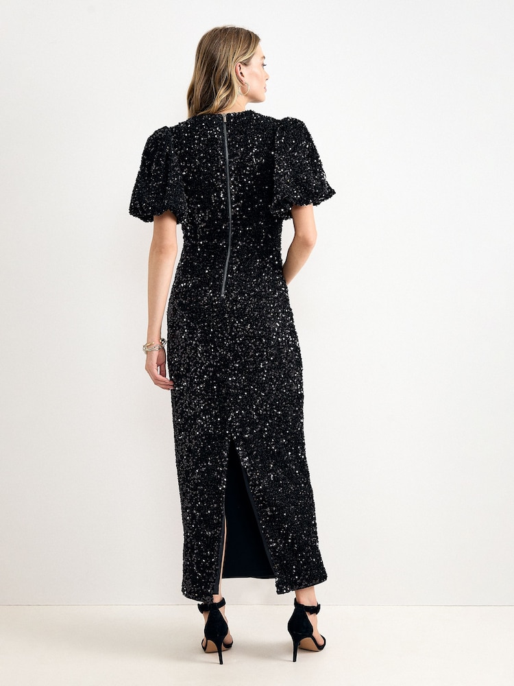 Phase Eight Black Elaina Maxi Dress - Image 2 of 8 Phase Eight Black Elaina Maxi Dress - Image 2 of 8